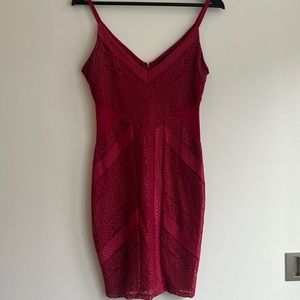 Beautiful red lace mini dress from Guess, in perfect condition
